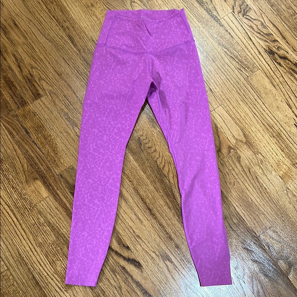 Violet Floral TAVI High-Waisted Yoga Leggings